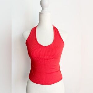 American Eagle Ribbed Halter Top